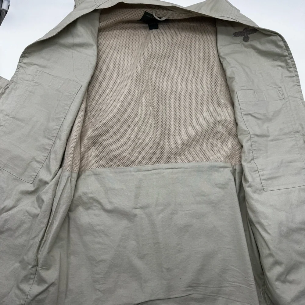 VTG Orvis Khaki Vented Utility Vest with Multiple Pockets Fishing Hunting Medium